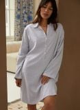 Female Nightshirt - Blue Twig - The Cotton Cashmere Collection  , made of soft cotton for 