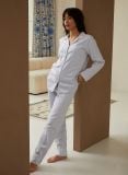 Female Pyjama - Blue Twig - The Cotton Cashmere Collectie  , gemaakt van zacht katoen voor 