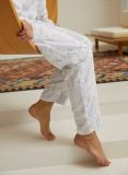 Female Pyjama - Blue Aster - La Collection Coton Cachemire  , en coton doux pour 