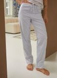 Female Lounge Broek - Blue Twig - The Cotton Cashmere Collectie  , gemaakt van zacht katoen voor 