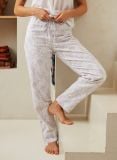 Female Lounge Broek - Floral - The Cotton Cashmere Collectie  , gemaakt van zacht katoen voor 
