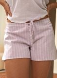 Female Boxershort - Jaipur Red Stripe - The Cotton Cashmere Collectie  , gemaakt van zacht katoen voor 