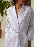 Female Robe de chambre - Lodhi Garden Blue - La Collection Coton Cachemire  , en coton doux pour 