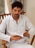 Male Pyjama - Blue Twig - La Collection Coton Cachemire  , en coton doux pour 