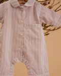 Unisex Baby Onesie - Jaipur Red Stripe - The Cotton Cashmere Collection  , gemaakt van zacht katoen voor 