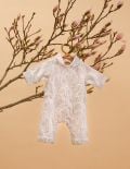 Unisex Barboteuse bebe - Floral - La Collection Coton Cachemire  , en coton doux pour 