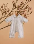 Unisex Baby Onesie - Blue Twig - The Cotton Cashmere Collectie  , gemaakt van zacht katoen voor 