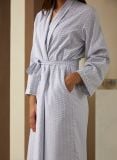 Female Robe de chambre - Blue Twig - La Collection Coton Cachemire  , en coton doux pour 