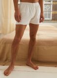 Male Boxershort - Weiss - Die Cotton-Cashmere-Kollektion  , aus weicher Baumwolle für 
