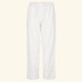 Female Lounge Broek - Wit - The Cotton Cashmere Collectie  , gemaakt van zacht katoen voor 