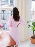Female Morgenmantel - Rosa - Die Cotton-Cashmere-Kollektion  , aus weicher Baumwolle für 