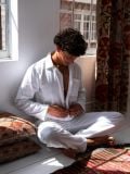 Male Pyjama - Blanc - La Collection Coton Cachemire  , en coton doux pour 
