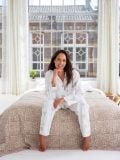 Female Pyjama - Palm - La Collection Coton Cachemire  , en coton doux pour 