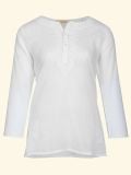 Female Sheer Blouse  - White  , en coton doux pour 