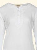 Female Sheer Blouse  - White  , en coton doux pour 