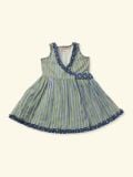 Female Frilled Dress - Block Print Collection  , made of soft cotton for 