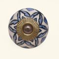 Unisex Drawer and Door Knobs - Blue Grey Ceramic  , gemaakt van zacht katoen voor 