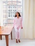 Female Schlafanzug - Rosa - Die Cotton-Cashmere-Kollektion  , aus weicher Baumwolle für 