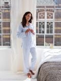 Female Pyjama - Blue Udaipur - La Collection Coton Cachemire  , en coton doux pour 