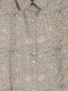 Female Blouse - Blockdruck Archiv Kollektion  , aus weicher Baumwolle für 