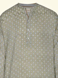 Male Nightshirt - Blockprint Archive Collection  , made of soft cotton for 