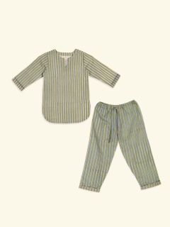 Unisex Kinder Pyjama - Blockprint Archive Collectie  , gemaakt van zacht katoen voor 