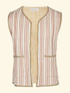 Male Waistcoat Heren - Blockprint Archive Collectie  , gemaakt van zacht katoen voor 