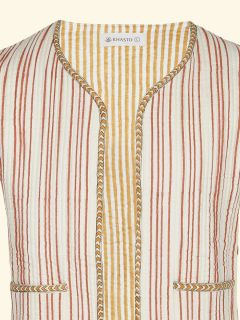 Male Quilted Vest- Blockprint Archive Collection  , made of soft cotton for 