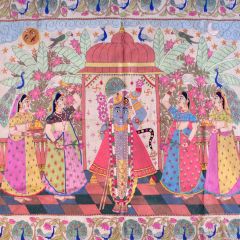 Unisex Pichhwai wallhanging - 41 x 50 inch  , made of soft cotton for 