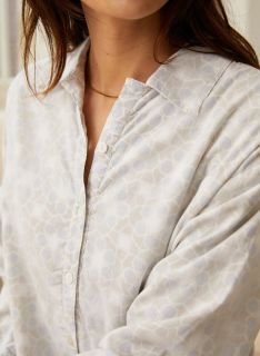 Female Nachthemd - Persian Flower - The Cotton Cashmere Collectie  , gemaakt van zacht katoen voor 