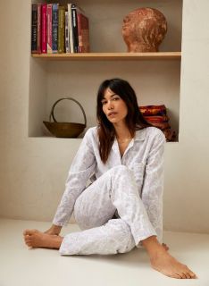 Female Pyjama - Floral - La Collection Coton Cachemire  , en coton doux pour 