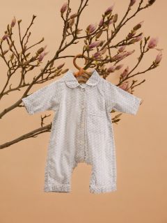 Unisex Baby Onesie - Blue Twig - The Cotton Cashmere Collection  , made of soft cotton for 