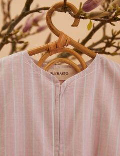 Unisex Baby Slaapzak - Jaipur Red Stripe - The Cotton Cashmere Collectie  , gemaakt van zacht katoen voor 