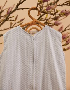 Unisex Sac de couchage bebe - Blue Twig - La Collection Coton Cachemire  , en coton doux pour 