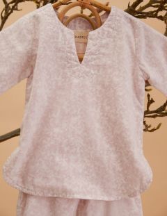 Unisex Kids Pyjama - Red Ivy - The Cotton Cashmere Collectie  , gemaakt van zacht katoen voor 