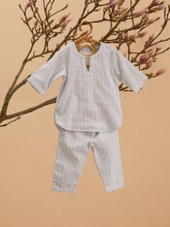 Unisex Pyjama Enfant - Blue Twig - La Collection Coton Cachemire  , en coton doux pour 