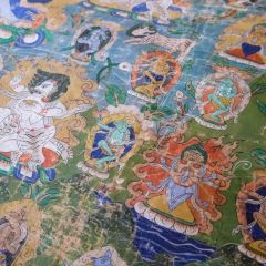 Unisex Thangka Large Green  , made of soft cotton for 