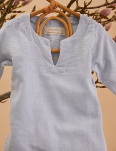 Unisex Pyjama Enfant - Bleu - La Collection Coton Cachemire  , en coton doux pour 