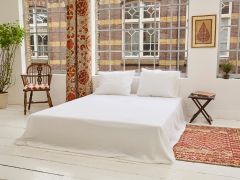 Unisex Drap - Blanc - La Collection Coton Cachemire  , en coton doux pour 