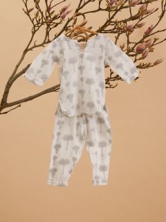 Unisex Kids Pyjama - Palm - The Cotton Cashmere Collection  , made of soft cotton for 