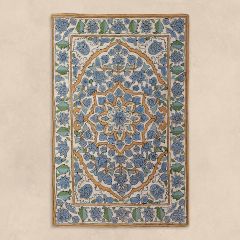 Unisex Kashmir Silk Embroidered Rugs  , made of soft cotton for 