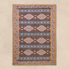 Unisex Kashmir Silk Embroidered Rugs  , made of soft cotton for 