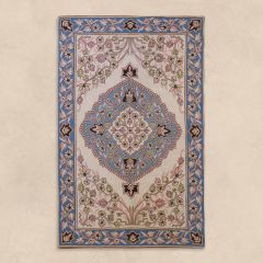 Unisex Kashmir Silk Embroidered Rugs  , made of soft cotton for 