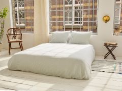 Unisex Bedding Set - Green Stripes - The Cotton Cashmere Collection  , made of soft cotton for 