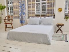 Unisex Laken - Lodhi Garden Blue - The Cotton Cashmere Collectie  , gemaakt van zacht katoen voor 