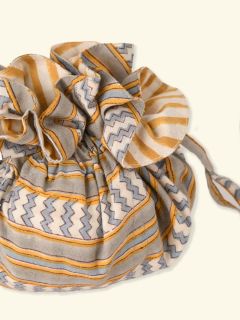 Unisex Pochette à bijoux - Collection d'Impression en Bloc  , en coton doux pour 