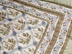 Unisex Quilt - Blue Palm  , made of soft cotton for 