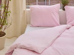 Unisex Housse de couette - Rose - The Cotton Cashmere Collection  , en coton doux pour 