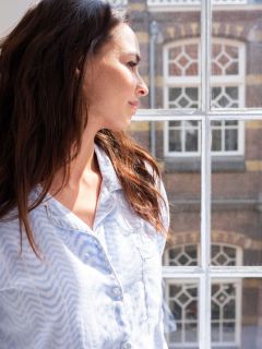 Female Pyjama - Blue Udaipur - La Collection Coton Cachemire  , en coton doux pour 