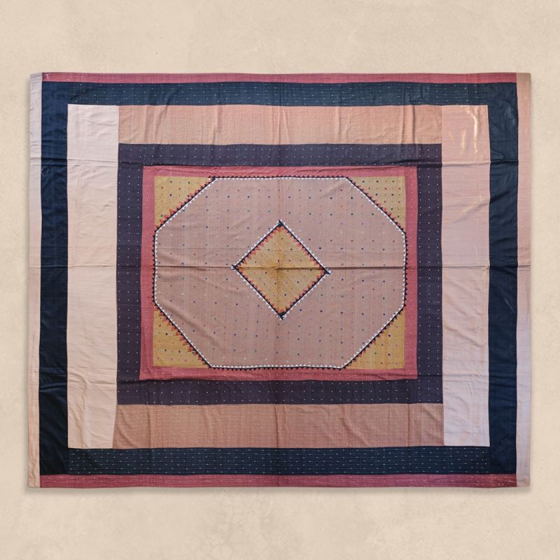 Kambira Bed or Couch Cover Silk Embroidered